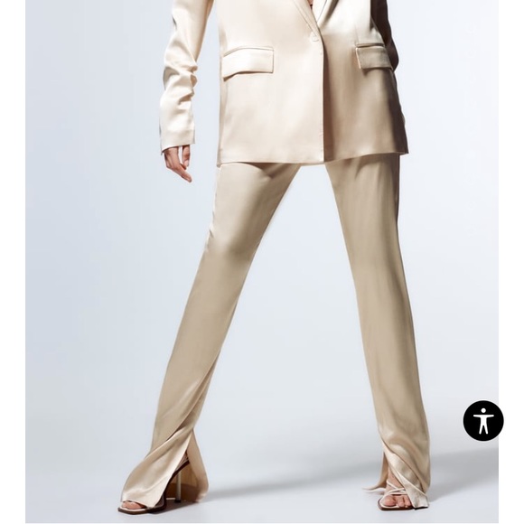 Zara Satin Pants - Picture 4 of 8